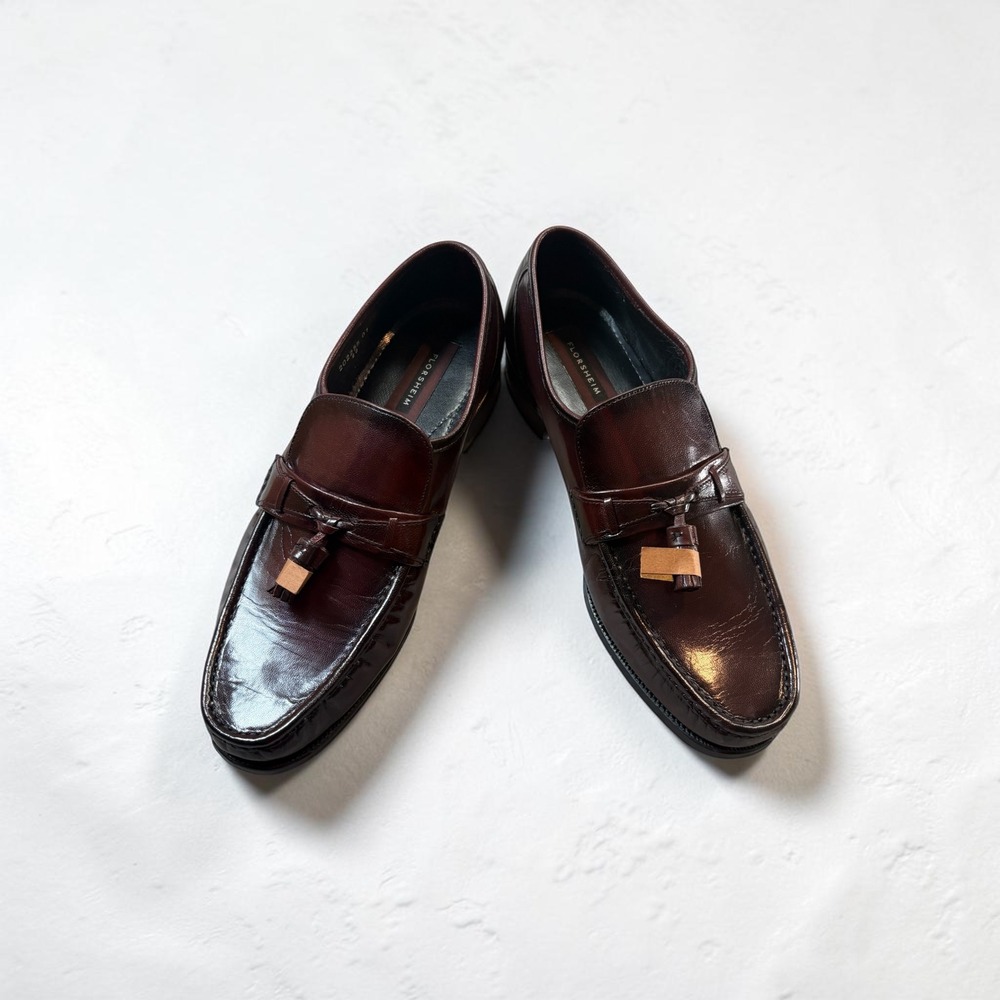 Florsheim Como Tassel Loafer Men 10.5 E Burgundy